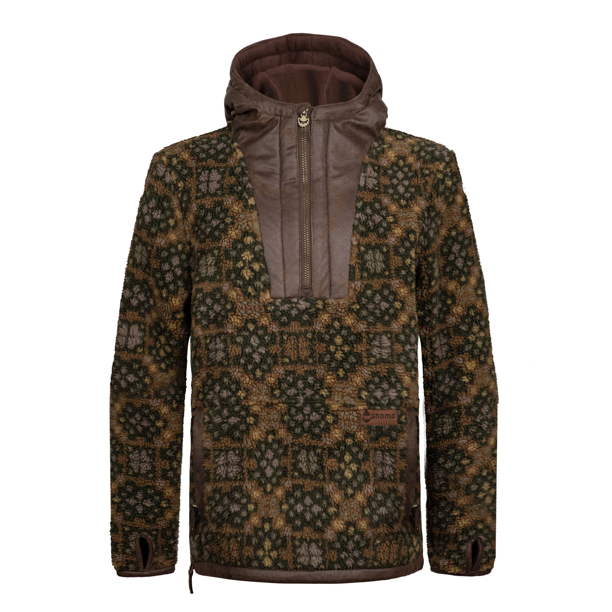 Felpa Con Cappuccio Banksy Teddy Bomber Uomo - Orsacchiotto Rivoluzionario, Colore Cachi, Taglia XXL