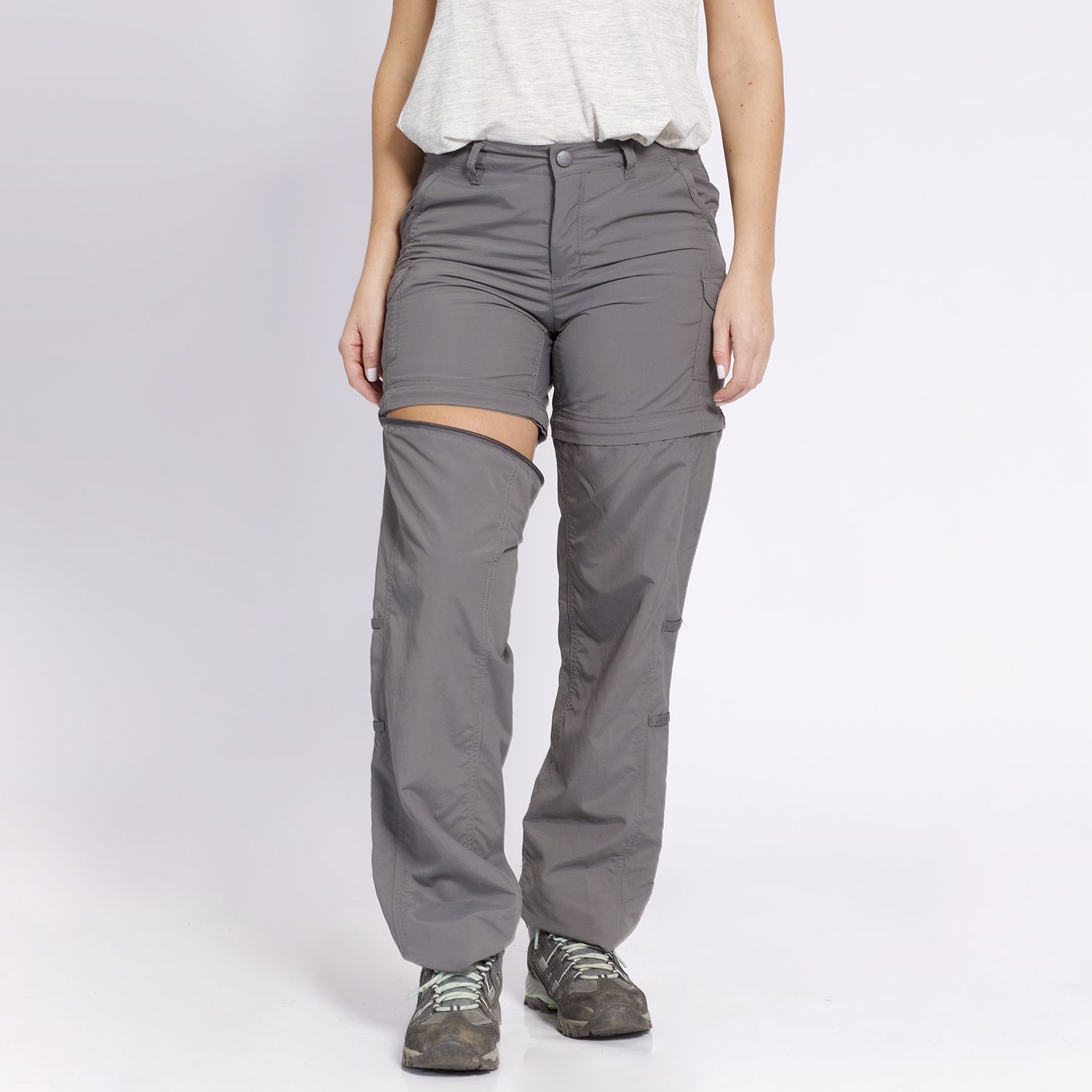 PANTALON DESMONTABLE KANNU MUJER GRIS OSCURO - Image 4