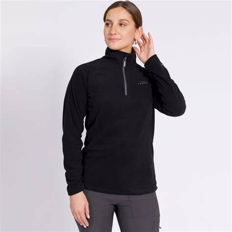 POLAR KANNU VALLE DE LA LUNA HALF ZIP MUJER NEGRO