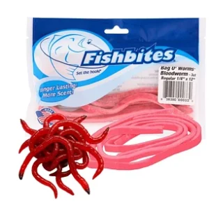 FISHBITES BAG O´ WORMS BLOODWORM