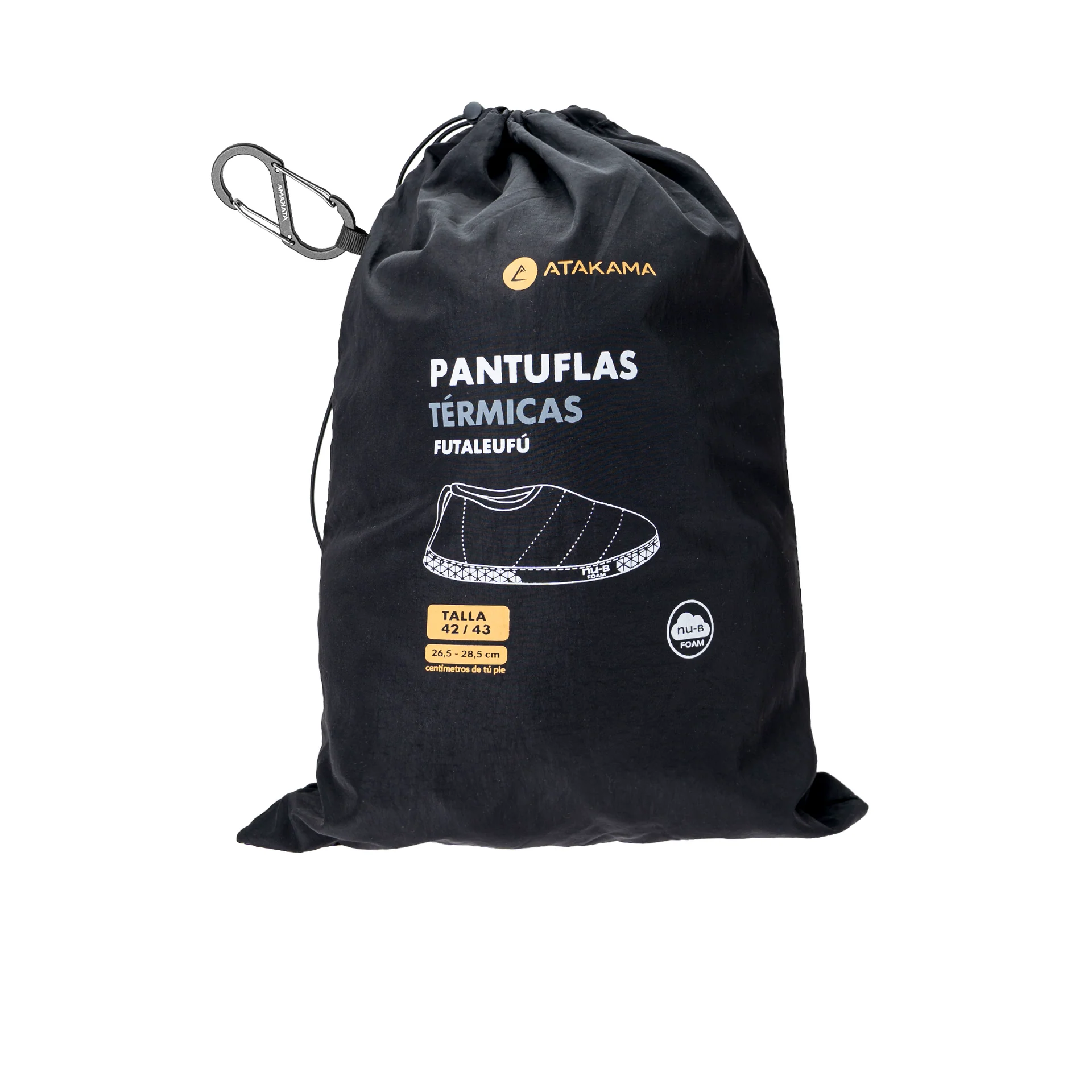 PANTUFLA TERMICA ATAKAMA FUTALEUFU BLACK - Imagen 3