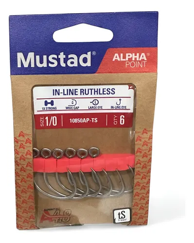 ANZUELO MUSTAD IN LINE RUTHLESS 1/0